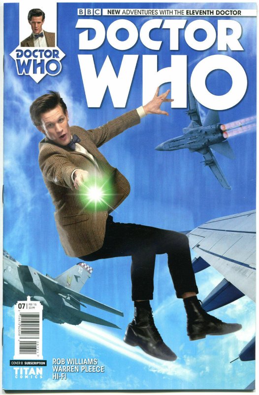 DOCTOR WHO #7 B, NM, 11th, Tardis, 2014, Titan, 1st, more DW in store, Sci-fi