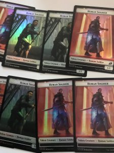 8 BEAST // HUMAN SOLDIER (Token ) 010 : Magic the Gathering MTG card; IKORIA, NM