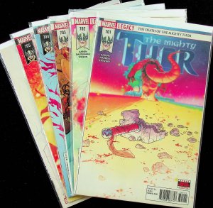 Thor #701-706 (Nov 2017-Apr 2018, Marvel) - Comic Set of 6 - Near Mint