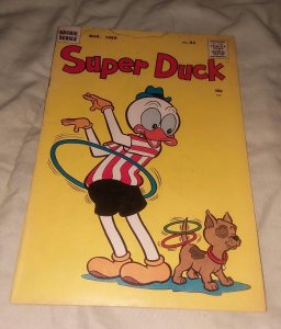 SUPER DUCK COMICS #84 archie mlj 1959 silver age funny animal cartoon vintage