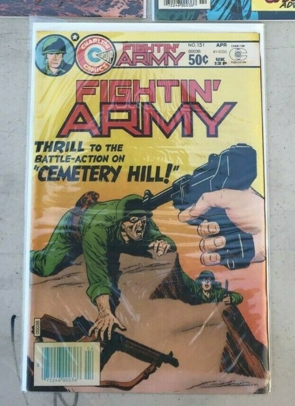 FIGHTIN' ARMY #130, 144, 151 3PC LOT (FN/VF) CHARLTON!! 1981