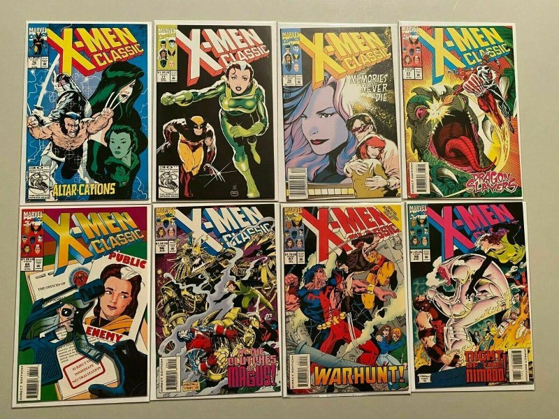 Classic X-Men comic lot 25 different from #50-100 8.0 VF (1990-94)