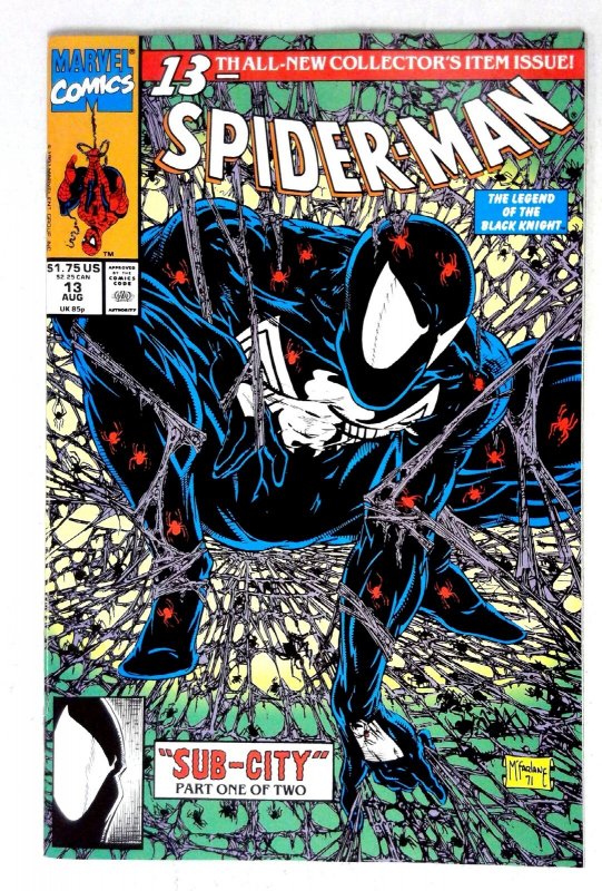 Spider-Man #13 (1991) Venom webs McFarlane Marvel NM-