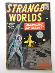 Strange Worlds #4 (1959) 7 Spine Split Fair Condition!