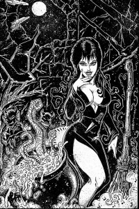 ELVIRA MISTRESS OF DARK (2018 D. E.) #9 VARIANT 1:21 EASTMAN B&W V PRESALE-09/18