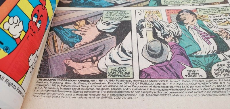 Amazing SPIDER-MAN ANNUAL #17 1983 (MARVEL) Newstand Variant NM-