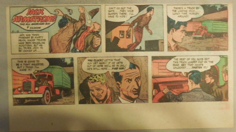 Jack Armstrong The All American Boy by Bob Schoenke 4/18/1948 Third Size Page !