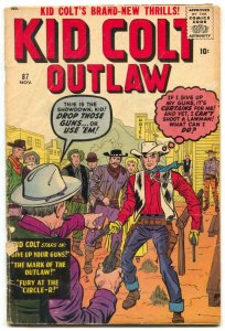 Kid Colt Outlaw #87 1959- Jack Kirby- Gunsmoke Kid VG-