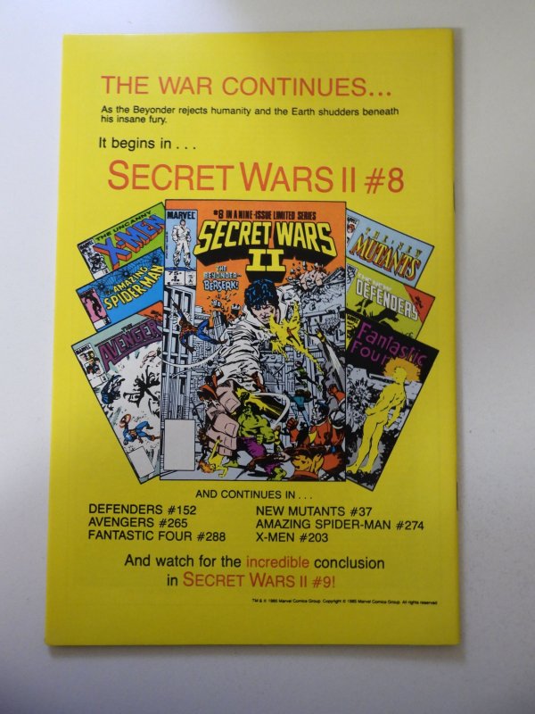 X-Men Annual #9 (1985) VF Condition