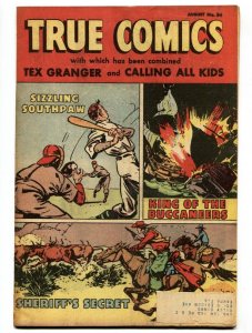 True Comics #84-1950-Wyatt Earp-Allan Pinkerton-comic-VF-