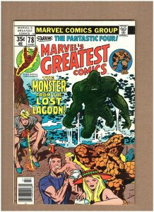 Marvel's Greatest Comics #78 Fantastic Four rprts. #97 Stan Lee Kirby 1978 FN+