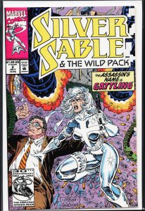Silver Sable and the Wild Pack #2 Direct Edition (1992) Silver Sable