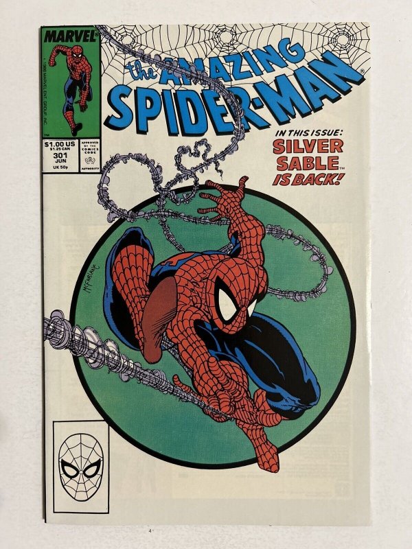 Amazing Spider-Man #301 VF/NM 9.0 Todd McFarlane SILVER SABLE