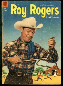 ROY ROGERS COMICS #66-DINNER BELL COVER DELL 1953 MOVIE G/VG
