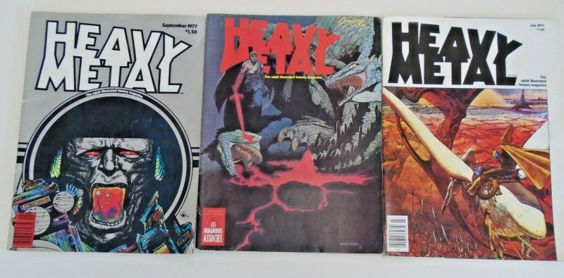  *Heavy Metal 7/77 to 12/78, Best of #2. Corben, Moebius, Druillet (17 books)