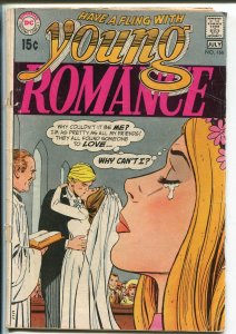Young Romance #166 1970-DC-Bride/wedding cover-love triangle-G