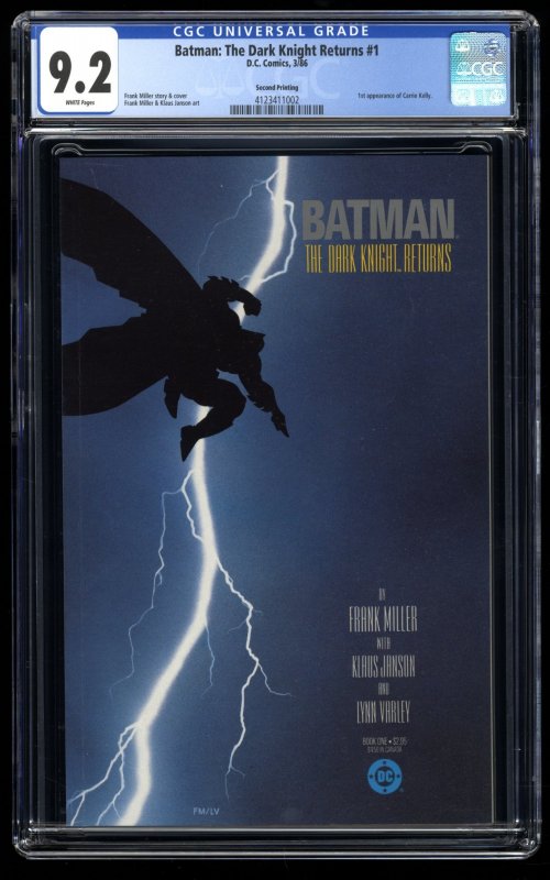 Batman: The Dark Knight Returns #1 CGC NM- 9.2 2nd Print Newsstand Variant