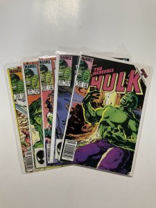 Incredible Hulk 312-316 Fine Fn 6.0 Lot run set Marvel