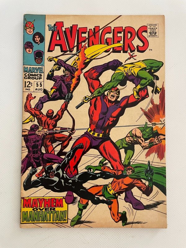 Avengers # 55 VF/NM Marvel Silver Age Comic Book Thor Hulk Iron Man 5 LI3