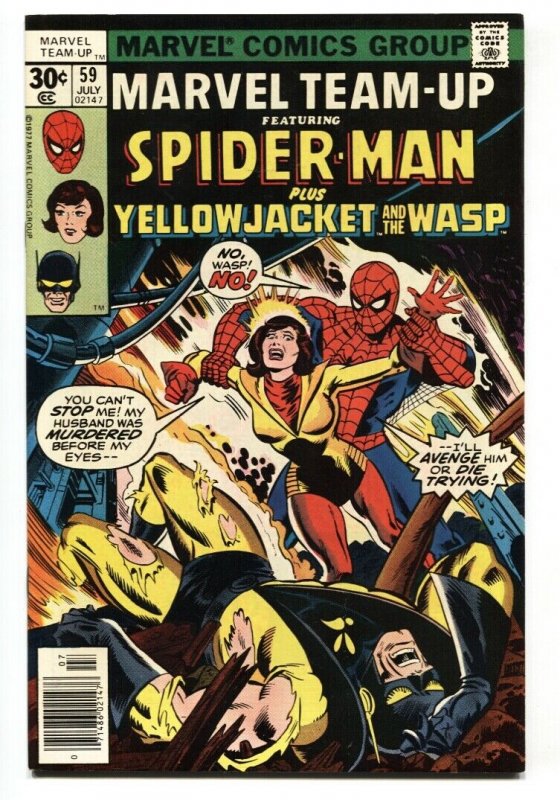 Marvel Team-up #59 Wasp-Spider-Man comic book NM-