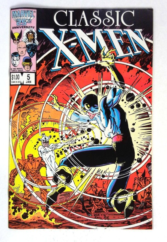 Classic X-Men #5 (1986) Nightcrawler Colossus Wolverine Marvel NM-