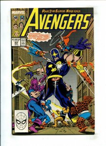 AVENGERS #303 (9.0) PART 3 OF THE SUPER-NOVA SAGA!! 1989 