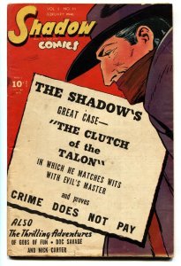 SHADOW COMICS v.5 #11 1946-SHADOW-DOC SAVAGE-comic book