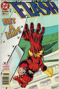 Flash #91 (1987 v2) Mark Waid Newsstand 1st Bart Allen NM