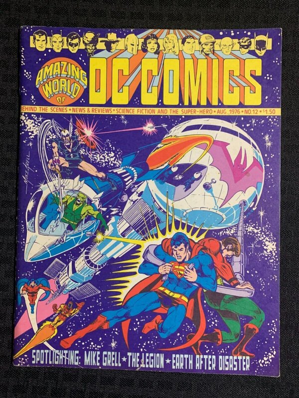 1976 AMAZING WORLD OF DC COMICS #12 FN+ 6.5 Spotlight Mike Grell Legion