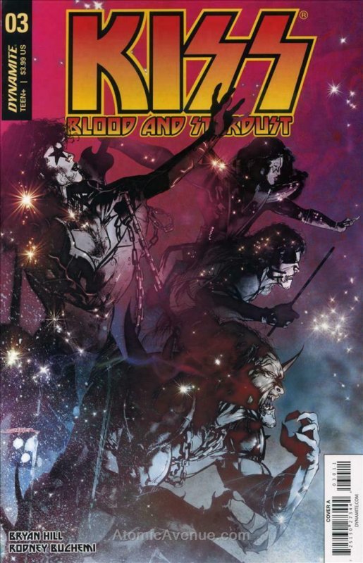 Kiss: Blood and Stardust #3A VF/NM; Dynamite | save on shipping - details inside