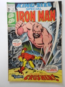 Iron Man Special #2 (1971) vs The Crusher! Beautiful VF+ Condition!