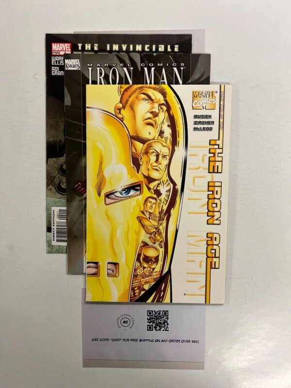 3 Marvel Comics Iron Age # 2 + Iron Man # 2 2 Avengers Defenders Thor 97 JS31