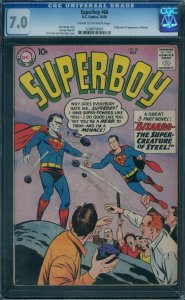 Superboy 68 CGC 7.0  1st Bizarro