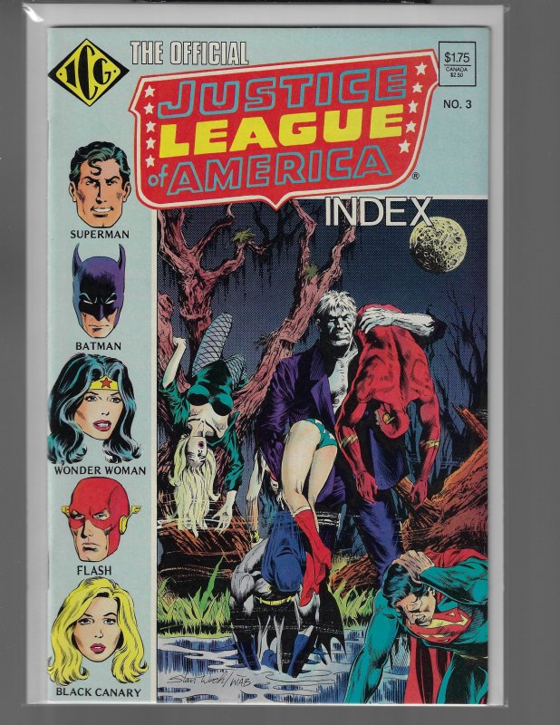 Illustrated Index Justice League of America #1-8 (Eclipse, 1986) NM