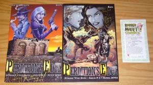 Perdition's Edge #1-2 VF/NM complete set - signed by creators with COA