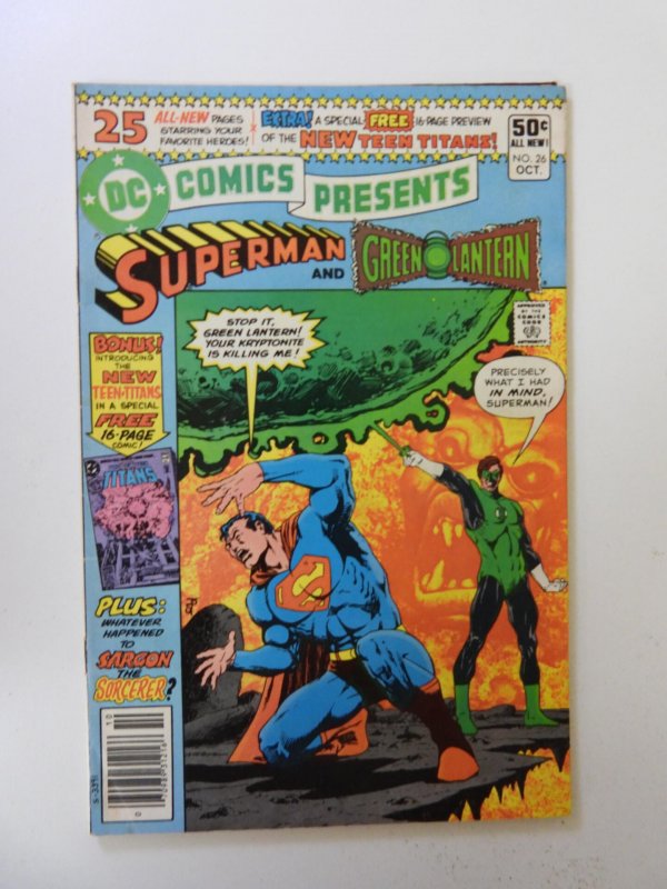 DC Comics Presents #26 1st appearance New Teen Titans FN- condition