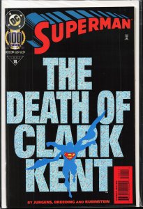 Superman #100 Holograhic Foil Cover (1995) Superman