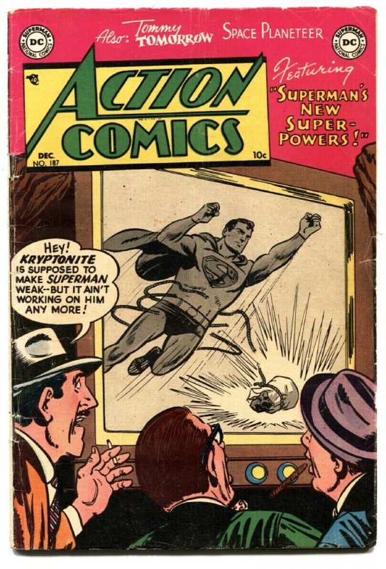 ACTION COMICS #187 1953-SUPERMAN-CONGO BILL-TOMMY TOMORROW-vg