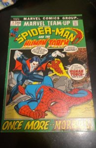 MARVEL TEAM UP 3 MORBIUS the LIVING VAMPIRE 3rd APPEARANCE v SPIDER MAN