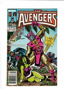 Avengers #278 VF- 7.5 Newsstand Marvel Comics 1987 She-Hulk vs. Attuma 