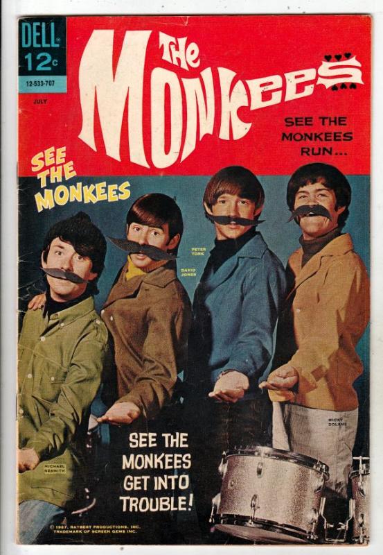 Monkees, The #3 (Jul-67) VF/NM High-Grade The Monkees (Peter Tork, David Jone...