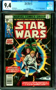 Star Wars #1 CGC Graded 9.4 Part 1 of Star Wars: A New Hope