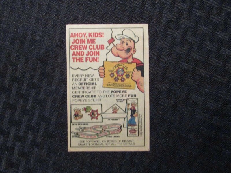 1989 POPEYE Meets Bigfoot Mini-Comic PROMO Quaker Oatmeal VF-