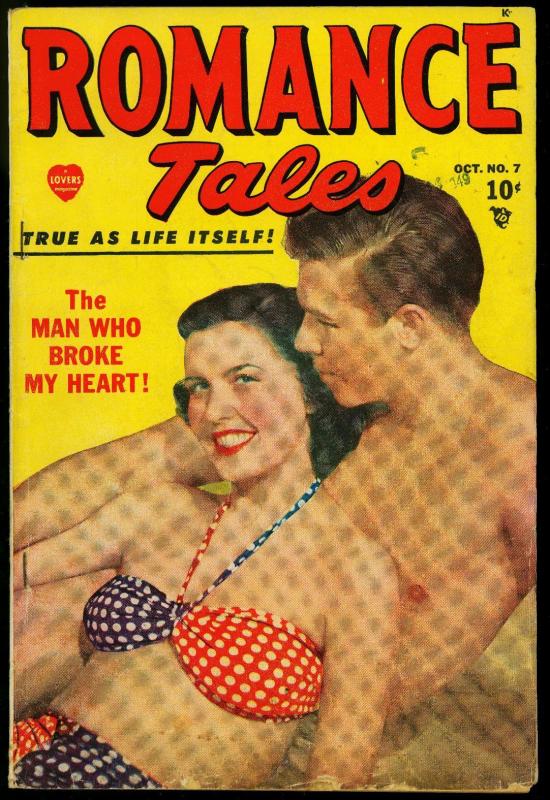 Romance Tales #7 1949- Marvel Comics- Photo cover VG-