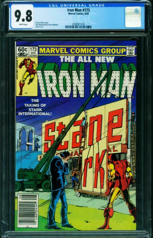 IRON MAN #173 CGC 9.8 Newsstand edition 2038921018