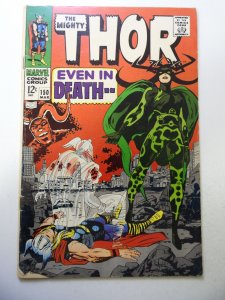 Thor #150 (1968) 1st Cover App of Hela! VG/FN Cond 1/4 spine split