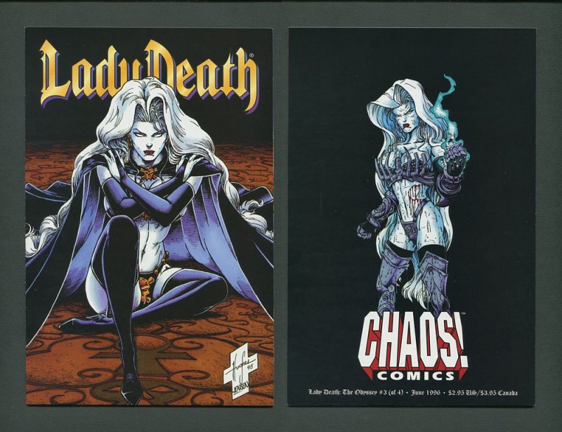 Lady Death: The Odyssey  #1 #2  #3  #4 (SET)  NM  1996