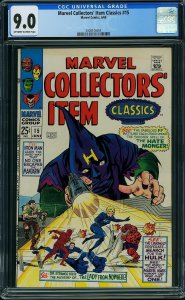Marvel Collectors' Item Classics #15 (1968) CGC 9.0 VFNM