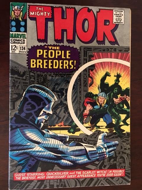 MIGHTY THOR #134 VF- : 1ST HIGH EVOLUTIONARY! KIRBY! KILLER COPY!