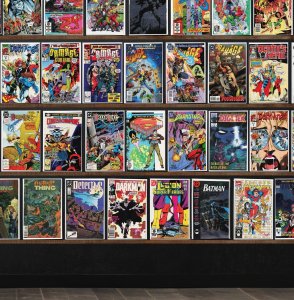 Huge Lot 150+ Comics with Deathlok, Batman, Darkhawk, Airboy & More!